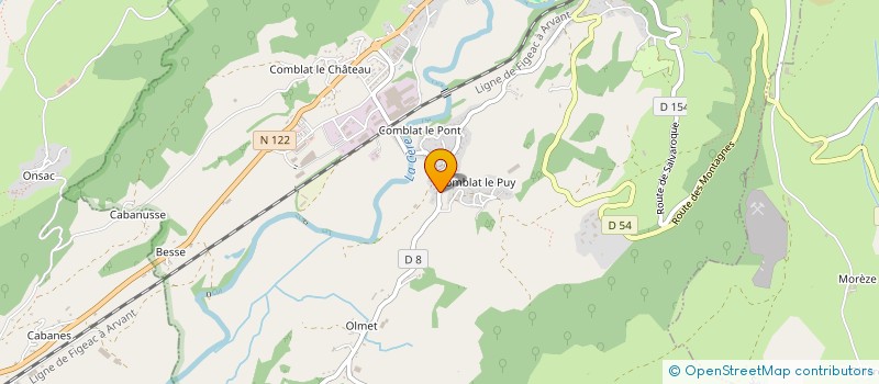 localisation de l'entreprise MADAME NELLY GRANDJEAN à VIC-SUR-CERE