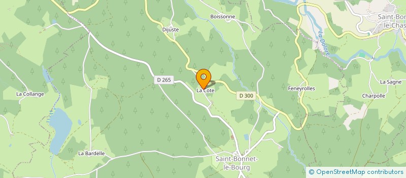 localisation de l'entreprise MADAME NELLY GRANGE  SAINT-BONNET-LE-BOURG