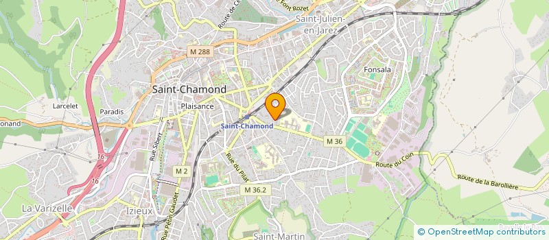localisation de l'entreprise MADAME NELLY GRANGE à SAINT-CHAMOND