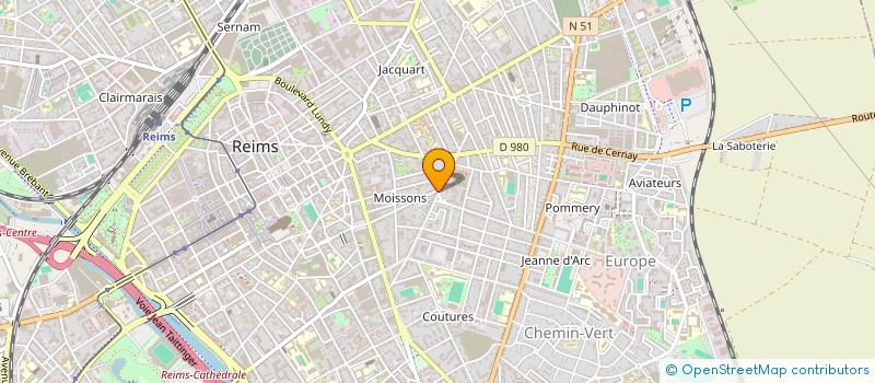 localisation de l'entreprise MADAME NELLY GRONEK  REIMS