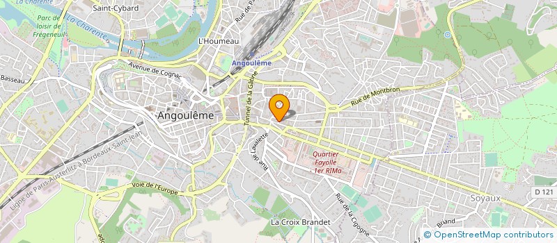 localisation de l'entreprise MADAME NELLY JARDRY à ANGOULEME