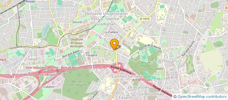 localisation de l'entreprise MADAME NELLY JEAMME  PESSAC