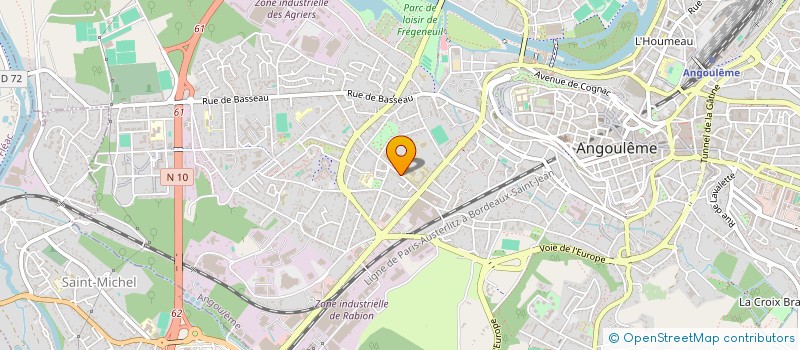 localisation de l'entreprise MADAME NELLY JEANNEAUD à ANGOULEME