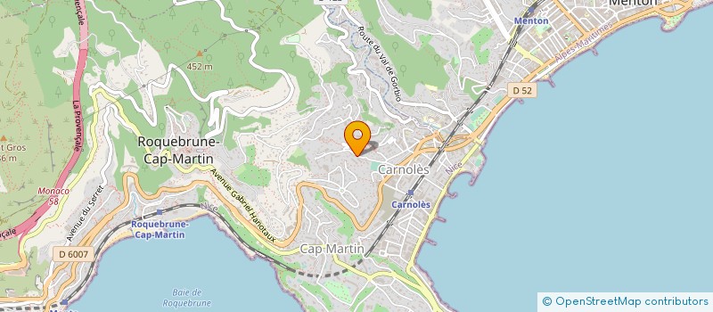 localisation de l'entreprise MADAME NELLY JOELLE BRUZZONE à ROQUEBRUNE-CAP-MARTIN