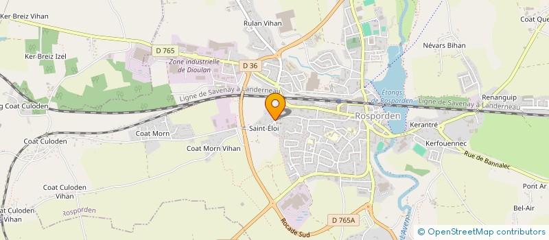 localisation de l'entreprise MADAME NELLY JOUAN  ROSPORDEN