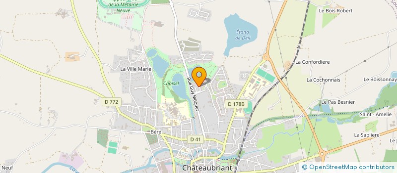 localisation de l'entreprise MADAME NELLY JOUAULT  CHATEAUBRIANT