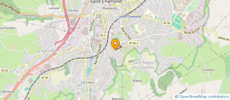 localisation de l'entreprise MADAME NELLY JULLIARD  SAINT-CHAMOND