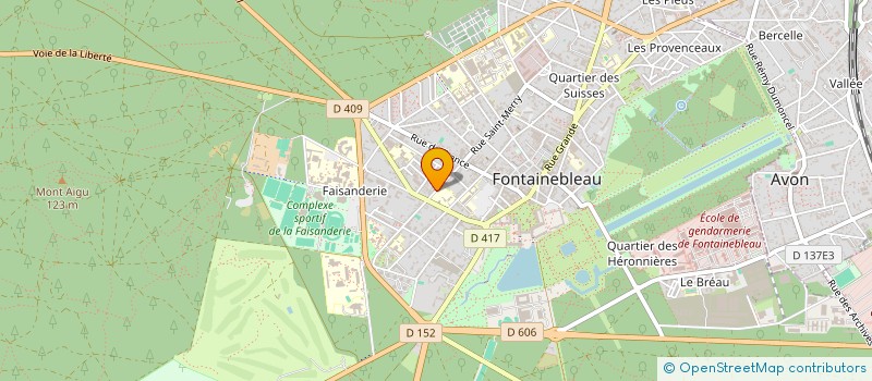 localisation de l'entreprise MADAME NELLY KUNCIK à FONTAINEBLEAU