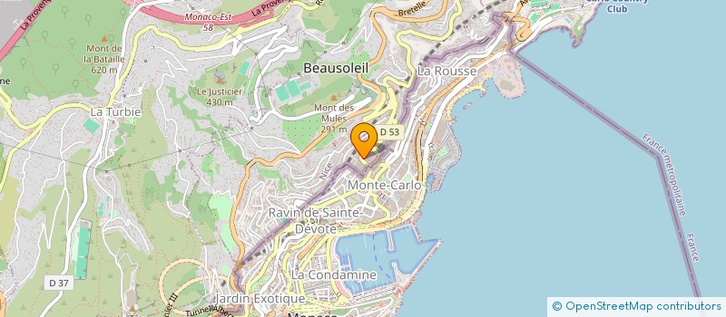 localisation de l'entreprise MADAME NELLY LAGRESLE  BEAUSOLEIL