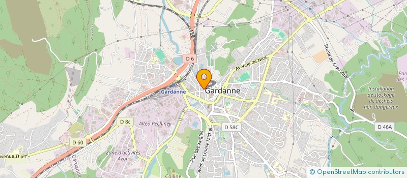 localisation de l'entreprise MADAME NELLY LAUDICINA  GARDANNE