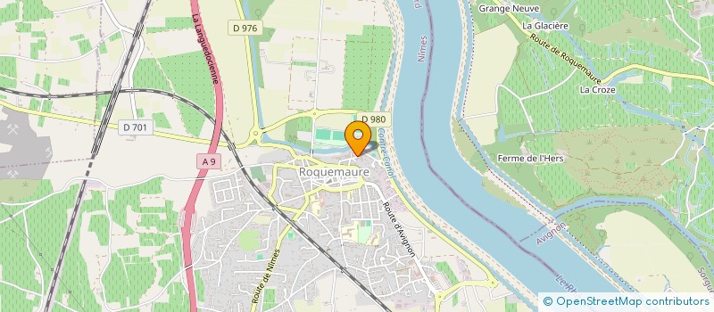 localisation de l'entreprise MADAME NELLY LE BARON  ROQUEMAURE