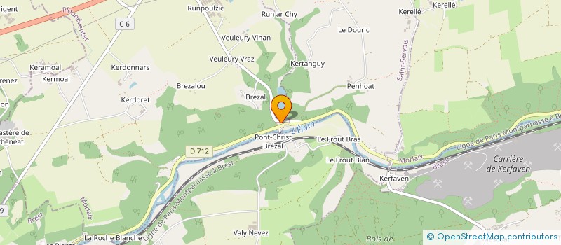 localisation de l'entreprise MADAME NELLY LE GALL  PLOUNEVENTER