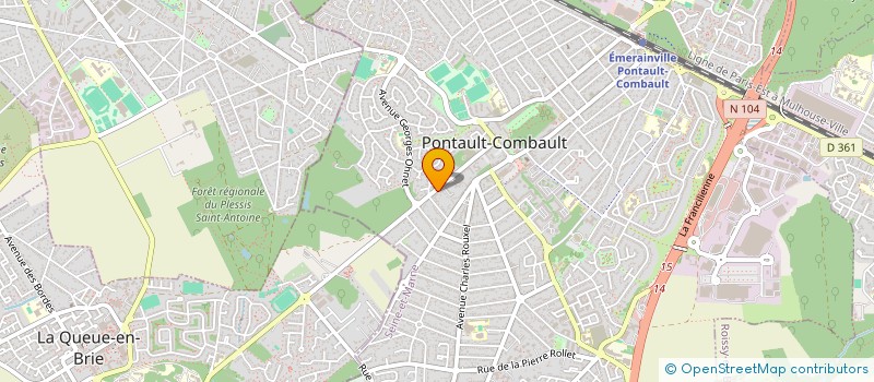 localisation de l'entreprise MADAME NELLY LEANDRO DA SILVA à PONTAULT-COMBAULT