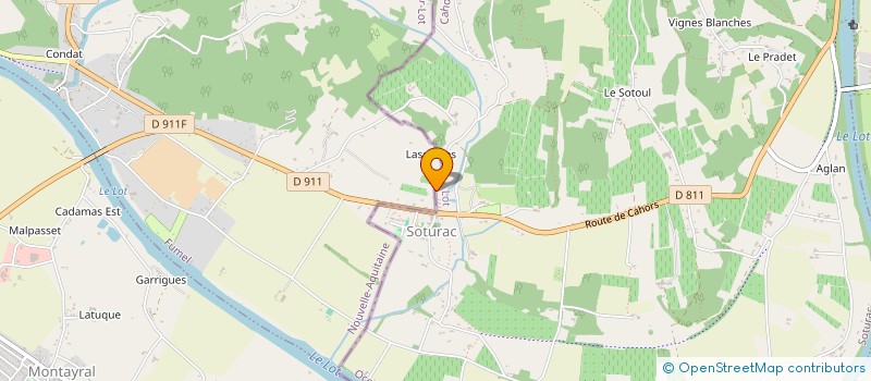 localisation de l'entreprise MADAME NELLY LEBRETON  SOTURAC