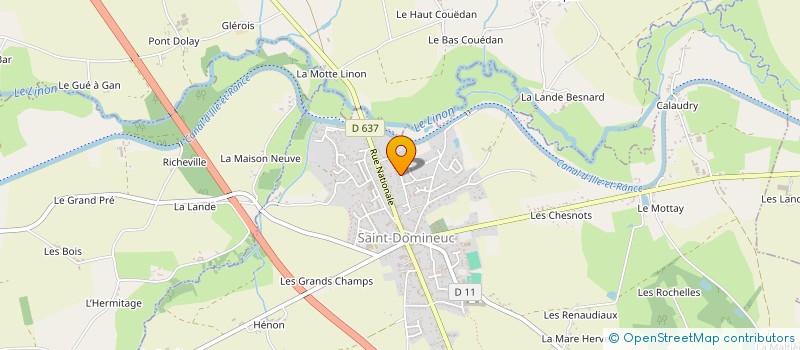 localisation de l'entreprise MADAME NELLY LECHAUX  SAINT-DOMINEUC