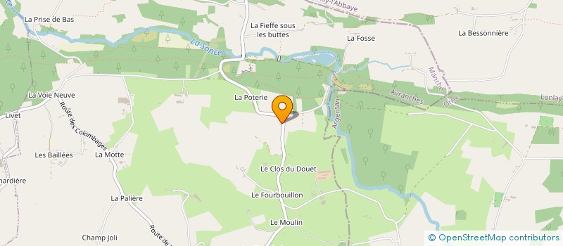 localisation de l'entreprise MADAME NELLY LECORNES  SAINT-GEORGES-DE-ROUELLEY
