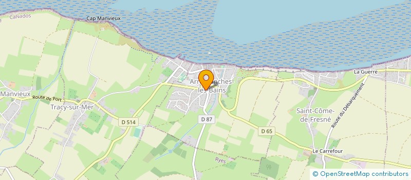 localisation de l'entreprise MADAME NELLY LEMARIE à ARROMANCHES-LES-BAINS
