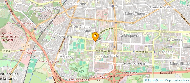 localisation de l'entreprise MADAME NELLY LESIEUR  RENNES