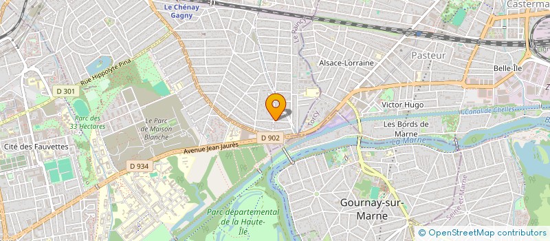 localisation de l'entreprise MADAME NELLY LISTOIR  GAGNY