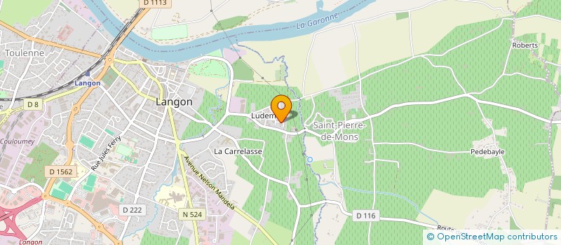 localisation de l'entreprise MADAME NELLY LUCBERT à LANGON
