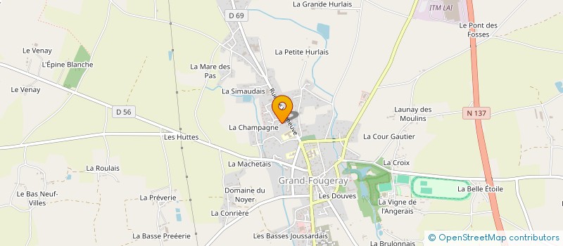 localisation de l'entreprise MADAME NELLY MARECHAL  GRAND-FOUGERAY