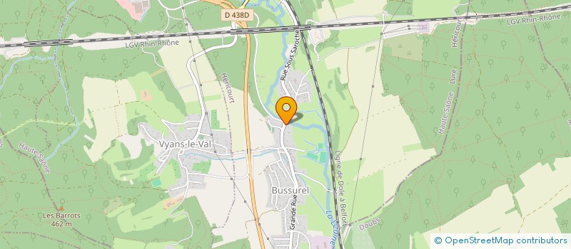 localisation de l'entreprise MADAME NELLY MIGNEREY  ECHENANS-SOUS-MONT-VAUDOIS