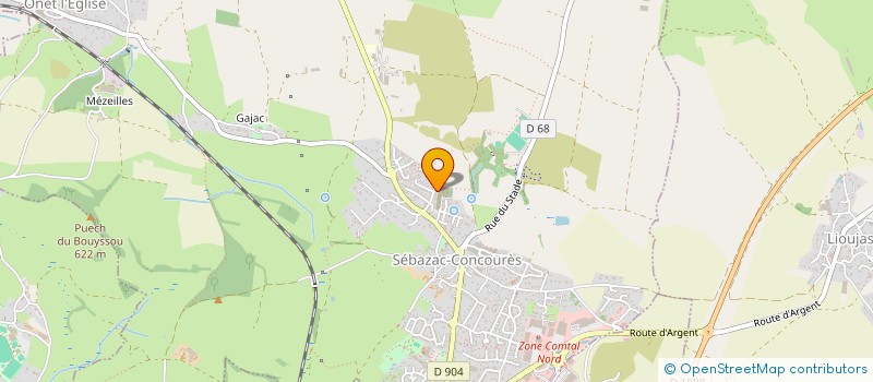 localisation de l'entreprise MADAME NELLY MONTEILLET  SALLES-LA-SOURCE