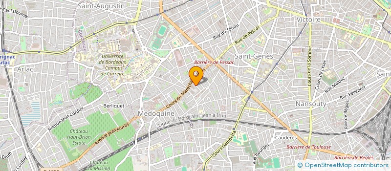 localisation de l'entreprise MADAME NELLY MONTMARTIN  TALENCE