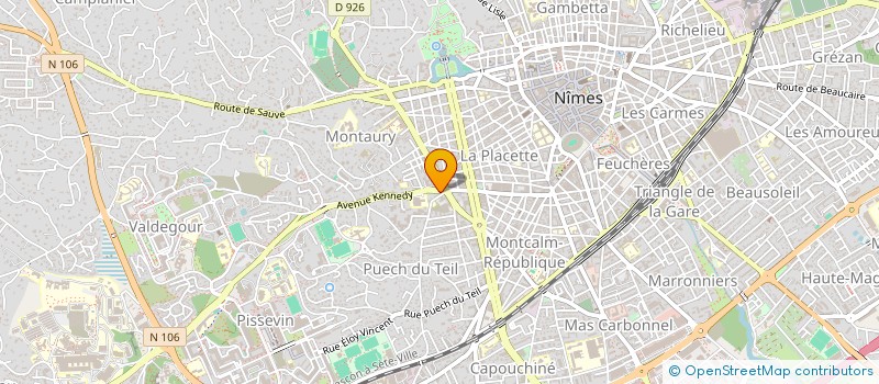 localisation de l'entreprise MADAME NELLY MORRAJA  NIMES