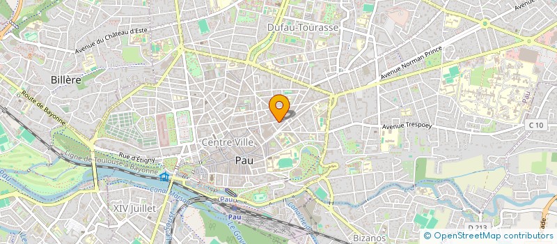 localisation de l'entreprise MADAME NELLY MOULO  BIZANOS