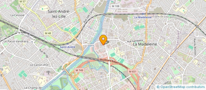 localisation de l'entreprise MADAME NELLY NCHONG TABE  LA MADELEINE
