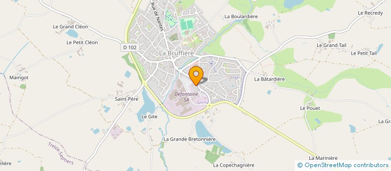 localisation de l'entreprise MADAME NELLY NERRIERE à LA BRUFFIERE