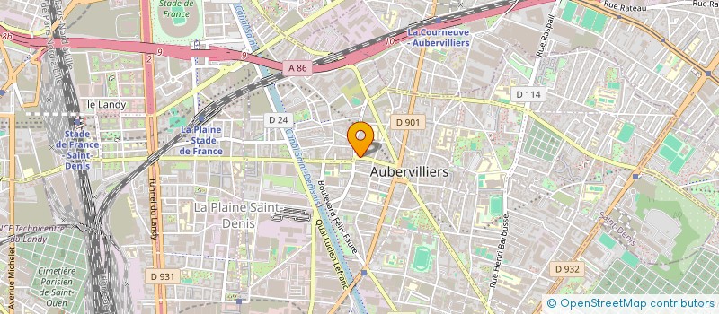 localisation de l'entreprise MADAME NELLY NIJEAN à AUBERVILLIERS