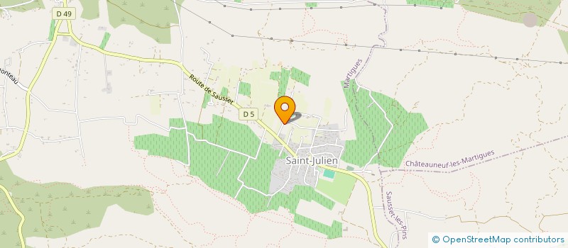 localisation de l'entreprise MADAME NELLY NOMDEDEEU  MARTIGUES