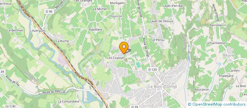 localisation de l'entreprise MADAME NELLY PARA  VAL D'OINGT