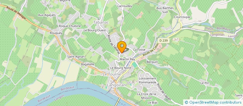 localisation de l'entreprise MADAME NELLY PASQUIER  LE TOURNE