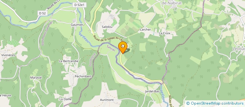 localisation de l'entreprise MADAME NELLY PECAL  SAINT-CYBRANET