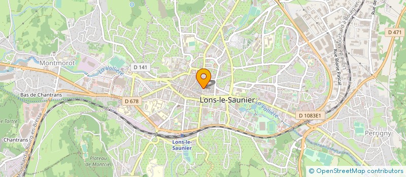 localisation de l'entreprise MADAME NELLY PERRET  LONS-LE-SAUNIER