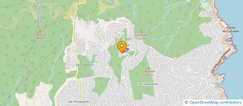 localisation de l'entreprise MADAME NELLY PEYLABOUD  ROQUEBRUNE-SUR-ARGENS