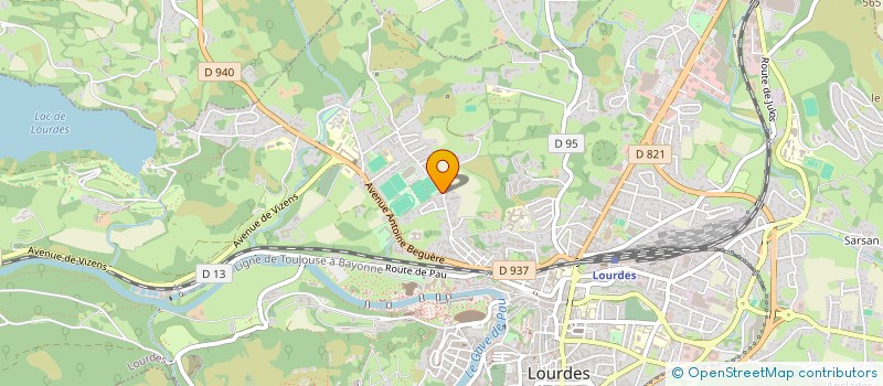 localisation de l'entreprise MADAME NELLY PEYREGNE  LOURDES