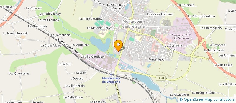 localisation de l'entreprise MADAME NELLY PIGUEL  MONTAUBAN-DE-BRETAGNE