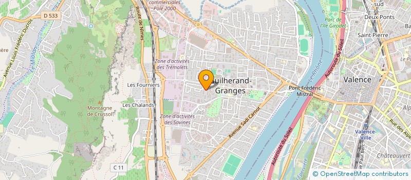 localisation de l'entreprise MADAME NELLY PLANCHENAULT  GUILHERAND-GRANGES