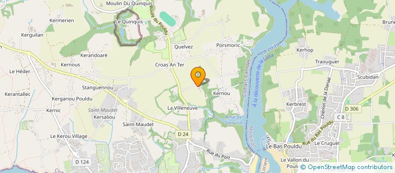 localisation de l'entreprise MADAME NELLY PORTIER  CLOHARS-CARNOET