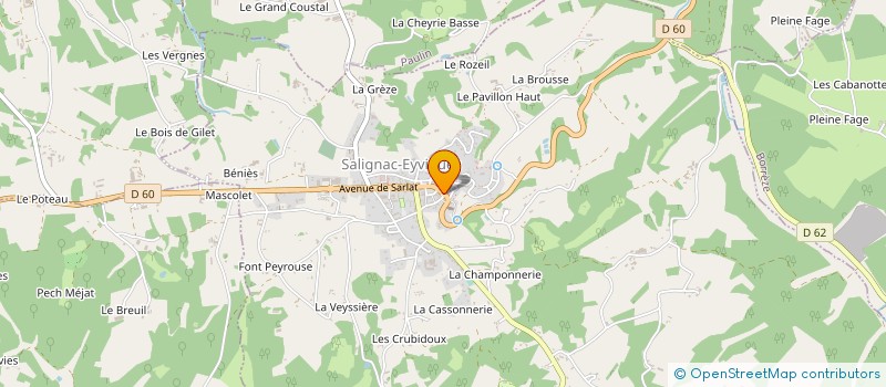localisation de l'entreprise MADAME NELLY POTTIER à SALIGNAC-EYVIGUES