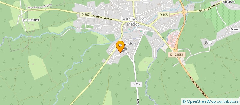 localisation de l'entreprise MADAME NELLY POUILLET  CASTELNAU-DE-MEDOC