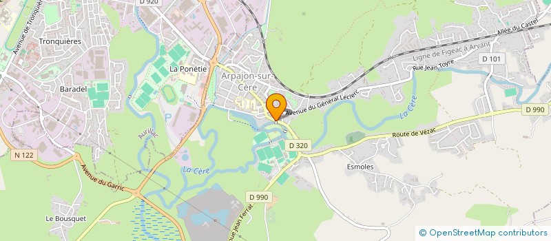 localisation de l'entreprise MADAME NELLY POUSSERGUES à ARPAJON-SUR-CERE