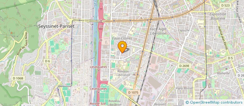 localisation de l'entreprise MADAME NELLY POUSSIER à GRENOBLE