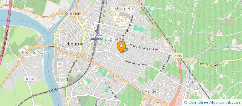 localisation de l'entreprise MADAME NELLY RAFFRAY à LIBOURNE