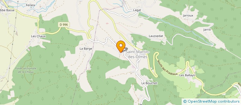 localisation de l'entreprise MADAME NELLY RAVEL  SAINT-MARTIN-DES-OLMES