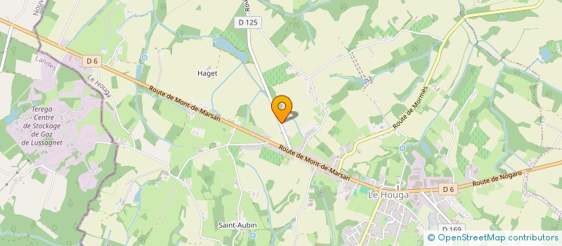 localisation de l'entreprise MADAME NELLY REY  LE HOUGA